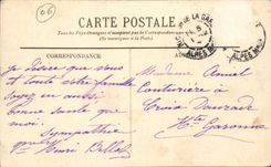 Nette CPA Carnaval Kampfe der Blumen