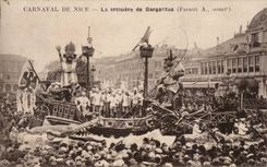 Netter CPA Karneval das Kreuzen von Gargantua