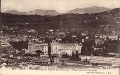 Nettes CPA Panorama auf der Stadt und den Umlagerungen