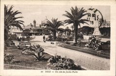 Nettes CPA eine Ecke des allgemeinen Gartens