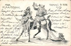 Netter CPA Karneval Nizza Behalters 1903 (Pferd)