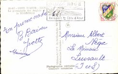 Nettes CPA der Weg von Englisch und von Negresco