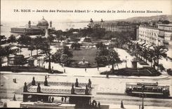 Netter CPA Garten des Palmen Albert-1 Gaumens des Piers und das Massena auftrat