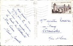 Nettes CPA der Hafen und die Bucht der Engel