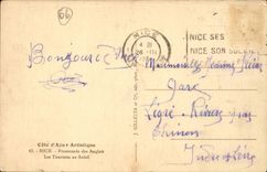 Netter CPA Weg der englischen toursites zur Sonne