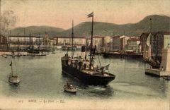 Nettes CPA das Port (Boot)