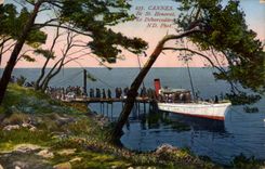 Cannes CPA Island St Honorat the unloading dock