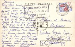 Cannes CPA View taken of the Cross of the Guards