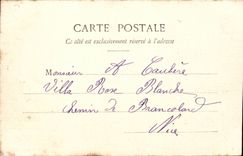 Cannes CPA the old castle St Honorat