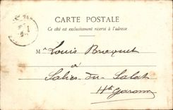 Cannes CPA the beach and the boulevard of the small cross