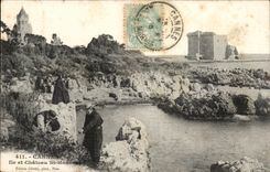 Cannes CPA Island and castle St Honorat