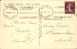 Cannes CPA the mount Knight