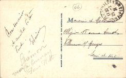 Nettes CPA die Kaskade des Schlosses