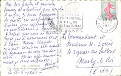 Cannes CPA the beach of the small cross and hotels