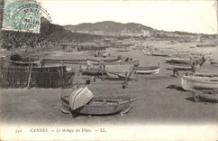 Cannes CPA the drying of the nets