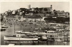 Cannes CPA the port and the mount Knight