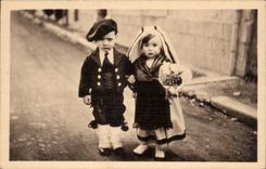 CPA Enfants feiert vom 11 Marz 1934 organisee durch das Nizza Haus pyreneene E