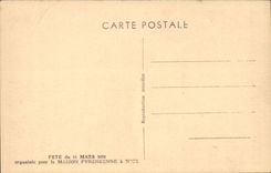 CPA Enfants feiert vom 11 Marz 1934 organisee durch das Nizza Haus pyreneene E