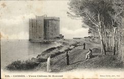 Cannes CPA Old castle St Honorat