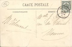 Cannes CPA the port and the mount Knight