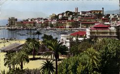 Cannes it Port and the Mount Knight - CPA