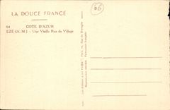 Eze - eine alte Strasse des Dorfs - CPA