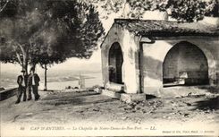 Cape d' Antibes CPA the vault of Notre Dame of Good port