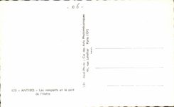 Antibes MODERN CARD walls and the port of the ilette