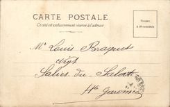 Nettes CPA die Kaskade des Gartens