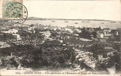 Gulf Juan CPA View of the squadron and beach of Juan Pines