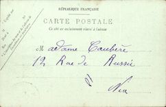 Fetthaltiges CPA die Prachtstrasse der Station und des allgemeinen ajrdin