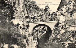 Menton - Holy Bridge Louis - Border - CPA
