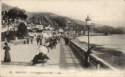 Menton - the Walk of the South - CPA