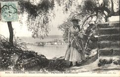 Menton - Details Artistic - Peasant Mentonaise - Woman Fantasy - CPA