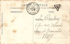 La Turbie - Old street - pregnant Woman - child - CPA