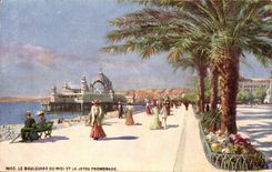 Nette MODERNE KARTE die Prachtstrasse des Sudens und der Pier gehen