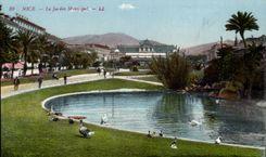 Nettes CPA der stadtische Garten