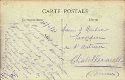 Nettes CPA gesehen vom Schloss in Richtung zu den grossen Alhugelhotels von Cimiez