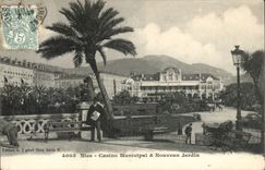 Nettes CPA stadtisches Kasino und neuer Garten