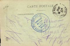 Nettes CPA gesehen vom Bor-Einfassungs-Eingang des Hafens