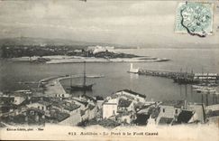Antibes - the Port and the Fort Square one - CPA