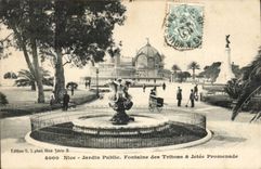 Netter - allgemeiner Garten - Brunnen der Triton und Pier gehen - CPA