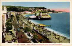 Netter - kunstlerisches Mass des Azurblaus - Anblick auf dem Weg - CPA