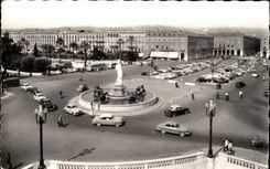 Nette MODERNE KARTE das Platz massena der Brunnen des Sun und der Garten Albert 1