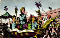 Nette CPA Karnevals-Behalter-Mrs Carnaval