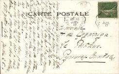 Nette CPA Ansicht zwischen die Kiefern genommen vom Schloss