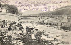 Nette CPA Waschmaschinen des Flitters und der Brucke alt TOP