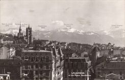Suisse Lausanne cPA Alpes Vaudoises