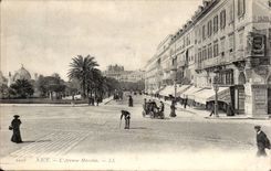 Nettes CPA die Massena Allee