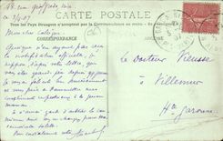 Nettes CPA die Massena Allee